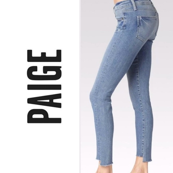 PAIGE Denim - PAIGE SKYLINE ANKLE PEG WILEY WITH UNEVEN HEM 0062